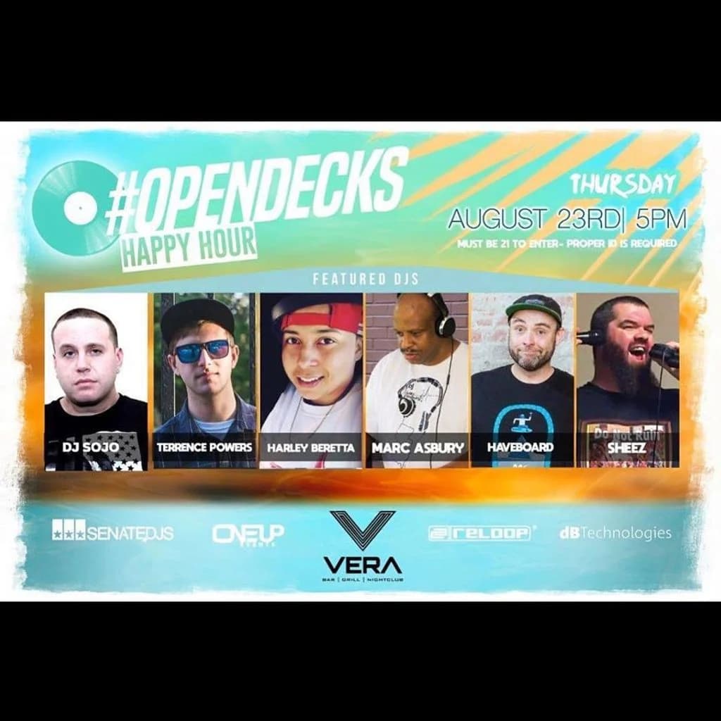 #Opendecks Live from Vera August 23rd 2018 cover artwork